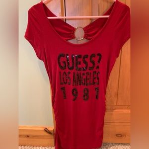 Guess dressy t-shirt with cut out back